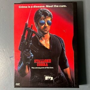 Cobra (DVD, 1986) Snap Case Sylvester Stallone Brigitte Nielsen